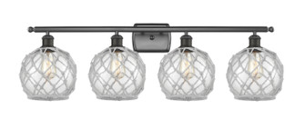 Ballston Four Light Bath Vanity in Oil Rubbed Bronze (405|516-4W-OB-G122-8RW)