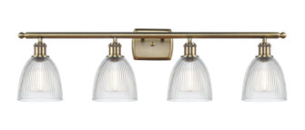 Ballston Four Light Bath Vanity in Antique Brass (405|516-4W-AB-G382)
