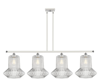 Ballston LED Island Pendant in White Polished Chrome (405|516-4I-WPC-G212-LED)