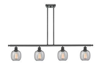 Ballston Four Light Island Pendant in Matte Black (405|516-4I-BK-G104)