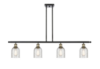 Ballston Four Light Island Pendant in Black Antique Brass (405|516-4I-BAB-G259)