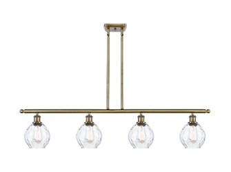 Ballston Four Light Island Pendant in Antique Brass (405|516-4I-AB-G362)