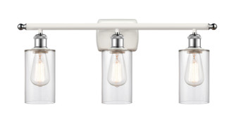 Ballston Three Light Bath Vanity in White Polished Chrome (405|516-3W-WPC-G802)