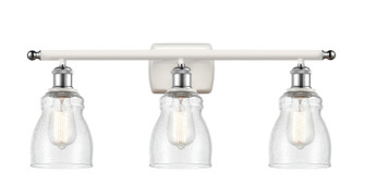 Ballston Three Light Bath Vanity in White Polished Chrome (405|516-3W-WPC-G394)