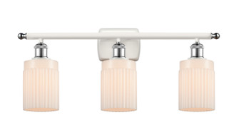 Ballston Three Light Bath Vanity in White Polished Chrome (405|516-3W-WPC-G341)