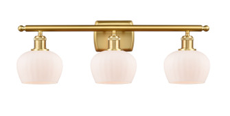 Ballston Three Light Bath Vanity in Satin Gold (405|516-3W-SG-G91)