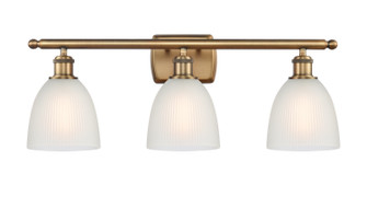 Ballston Three Light Bath Vanity in Brushed Brass (405|516-3W-BB-G381)