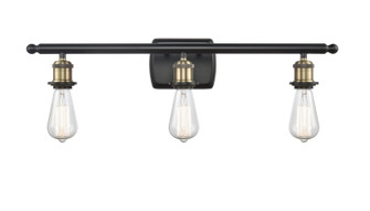 Ballston LED Bath Vanity in Black Antique Brass (405|516-3W-BAB-LED)