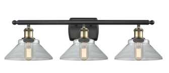 Ballston Three Light Bath Vanity in Black Antique Brass (405|516-3W-BAB-G132)