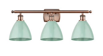 Ballston Three Light Bath Vanity in Antique Copper (405|516-3W-AC-MBD-75-SF)