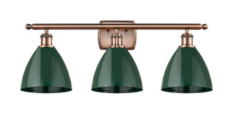 Ballston Three Light Bath Vanity in Antique Copper (405|516-3W-AC-MBD-75-GR)