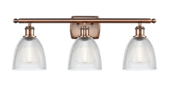 Ballston Three Light Bath Vanity in Antique Copper (405|516-3W-AC-G382)