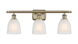 Ballston Three Light Bath Vanity in Antique Brass (405|516-3W-AB-G441)