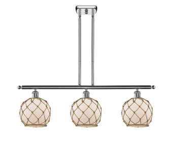 Ballston Three Light Island Pendant in Polished Chrome (405|516-3I-PC-G121-8RB)