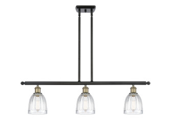 Ballston Three Light Island Pendant in Black Antique Brass (405|516-3I-BAB-G442)