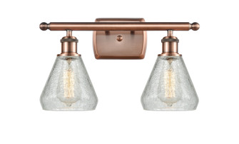 Ballston Two Light Bath Vanity in Antique Copper (405|516-2W-AC-G275)