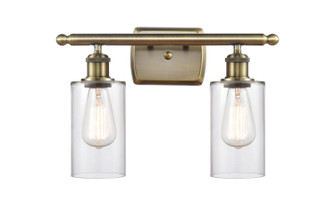 Ballston Two Light Bath Vanity in Antique Brass (405|516-2W-AB-G802)