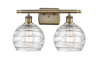 Ballston Two Light Bath Vanity in Antique Brass (405|516-2W-AB-G1213-8)