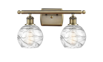 Ballston Two Light Bath Vanity in Antique Brass (405|516-2W-AB-G1213-6)