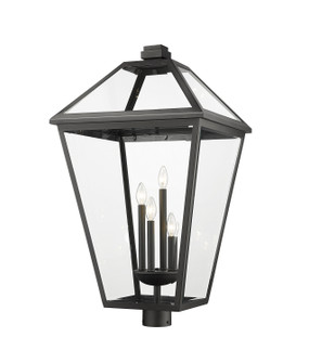 Talbot Four Light Outdoor Post Mount Fixture in Black (224|579PHXLXR-BK)