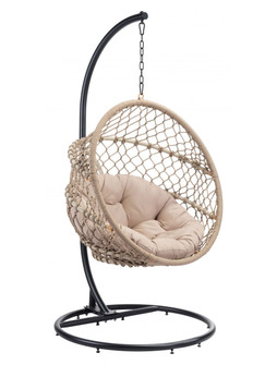 Las Palmas Hanging Chair in Natural, Black (339|703953)