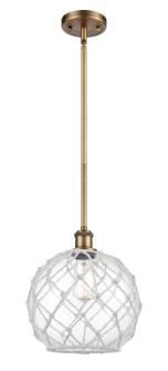 Ballston One Light Mini Pendant in Brushed Brass (405|516-1S-BB-G122-10RW)