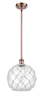Ballston One Light Mini Pendant in Antique Copper (405|516-1S-AC-G122-10RW)
