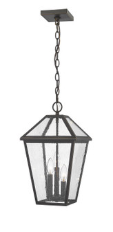 Talbot Three Light Outdoor Chain Mount Ceiling Fixture in Oil Rubbed Bronze (224|579CHB-ORB)