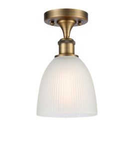 Ballston One Light Semi-Flush Mount in Brushed Brass (405|516-1C-BB-G381)