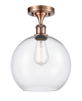 Ballston One Light Semi-Flush Mount in Antique Copper (405|516-1C-AC-G122-10)