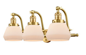 Franklin Restoration Three Light Bath Vanity in Satin Gold (405|515-3W-SG-G171)