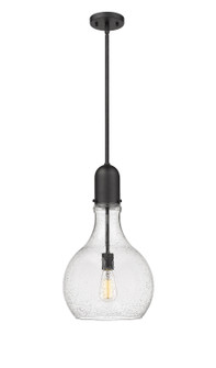 Auralume One Light Mini Pendant in Matte Black (405|492-1S-BK-G584-12)