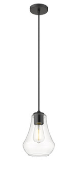 Auralume One Light Mini Pendant in Matte Black (405|490-1P-BK-G572-7)