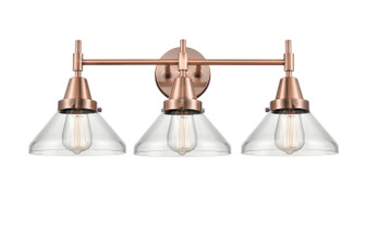 Caden Three Light Bath Vanity in Antique Copper (405|447-3W-AC-G4472)