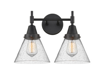 Caden Two Light Bath Vanity in Matte Black (405|447-2W-BK-G44)