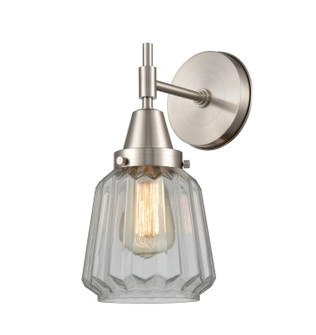 Caden One Light Wall Sconce in Satin Nickel (405|447-1W-SN-G142)