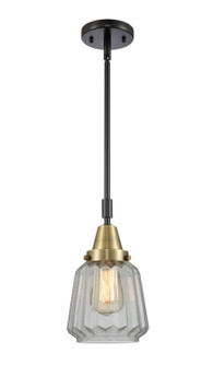 Caden LED Mini Pendant in Black Antique Brass (405|447-1S-BAB-G142-LED)