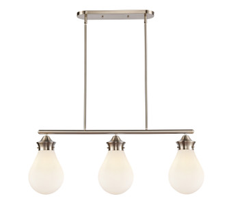 Three Light Island Pendant in Satin Nickel (405|414-3I-SN-8W)