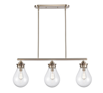 Three Light Island Pendant in Satin Nickel (405|414-3I-SN-8SDY)