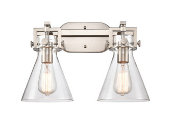 Downtown Urban LED Bath Vanity in Brushed Satin Nickel (405|411-2W-SN-7CL)