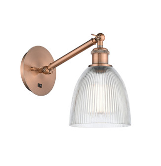 Ballston One Light Wall Sconce in Antique Copper (405|317-1W-AC-G382)
