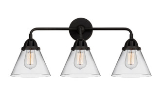 Nouveau 2 Three Light Bath Vanity in Matte Black (405|288-3W-BK-G42)