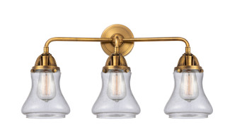 Nouveau 2 Three Light Bath Vanity in Brushed Brass (405|288-3W-BB-G194)