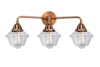 Nouveau 2 Three Light Bath Vanity in Antique Copper (405|288-3W-AC-G532)