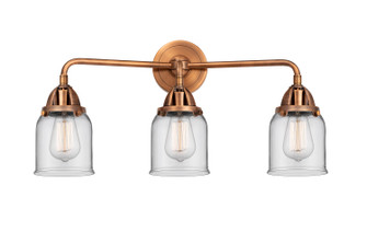 Nouveau 2 Three Light Bath Vanity in Antique Copper (405|288-3W-AC-G52)