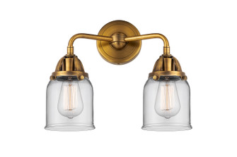 Nouveau 2 Two Light Bath Vanity in Brushed Brass (405|288-2W-BB-G52)