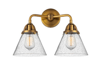 Nouveau 2 LED Bath Vanity in Brushed Brass (405|288-2W-BB-G44-LED)
