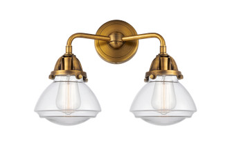 Nouveau 2 Two Light Bath Vanity in Brushed Brass (405|288-2W-BB-G322)