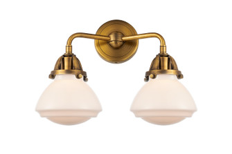 Nouveau 2 LED Bath Vanity in Brushed Brass (405|288-2W-BB-G321-LED)