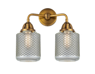 Nouveau 2 LED Bath Vanity in Brushed Brass (405|288-2W-BB-G262-LED)